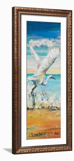 Great Egret Panel I-Patricia Pinto-Framed Premium Giclee Print