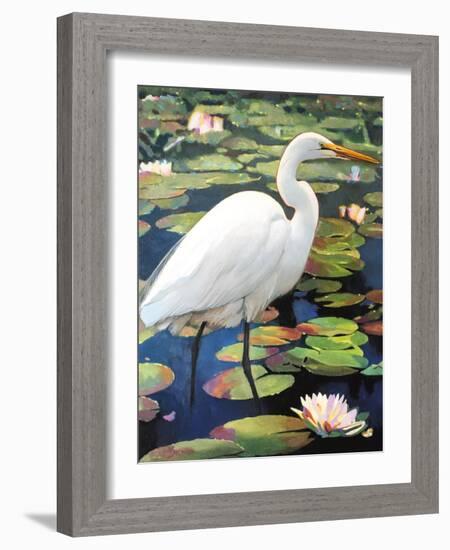 Great Egret-Max Hayslette-Framed Giclee Print