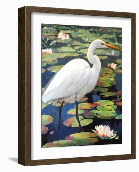 Great Egret-Max Hayslette-Framed Giclee Print