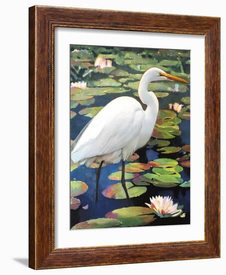 Great Egret-Max Hayslette-Framed Giclee Print