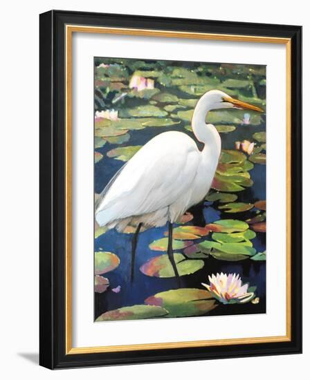 Great Egret-Max Hayslette-Framed Giclee Print