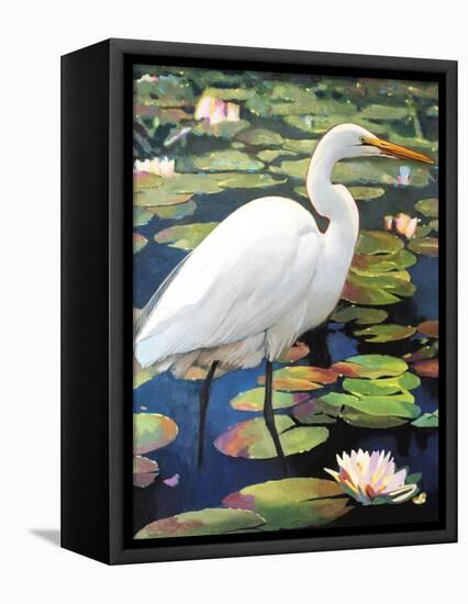 Great Egret-Max Hayslette-Framed Premier Image Canvas