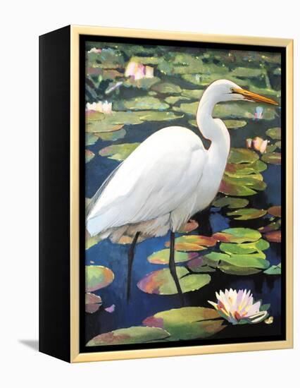 Great Egret-Max Hayslette-Framed Premier Image Canvas