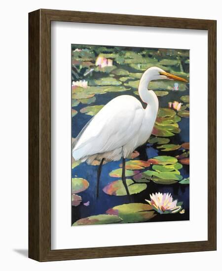 Great Egret-Max Hayslette-Framed Giclee Print