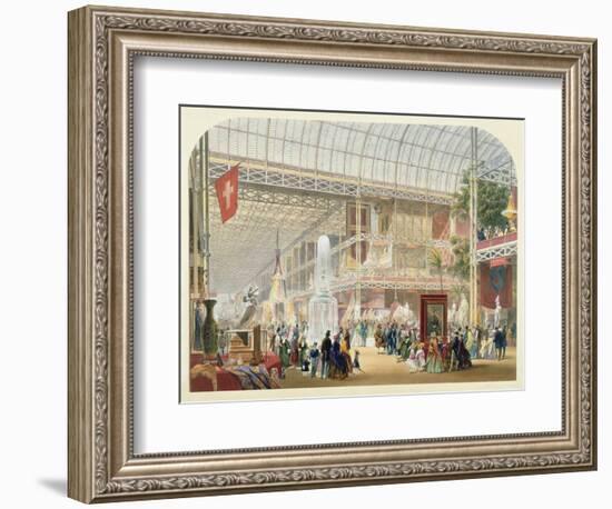 Great Exhibition, 1851: Central Transept of the Crystal Palace-English School-Framed Giclee Print