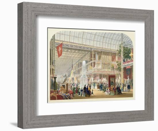Great Exhibition, 1851: Central Transept of the Crystal Palace-English School-Framed Giclee Print