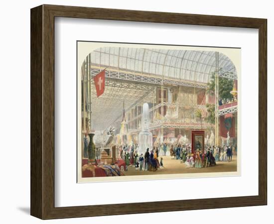 Great Exhibition, 1851: Central Transept of the Crystal Palace-English School-Framed Giclee Print