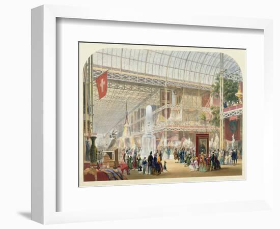 Great Exhibition, 1851: Central Transept of the Crystal Palace-English School-Framed Giclee Print