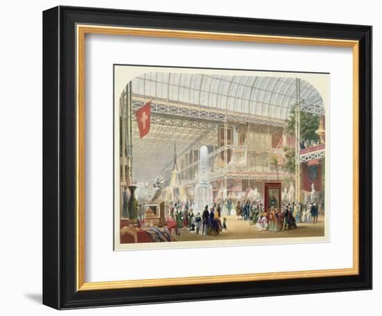 Great Exhibition, 1851: Central Transept of the Crystal Palace-English School-Framed Giclee Print