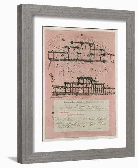 Great Exhibition, 1851: First Sketch for the Building, 1850-Sir Joseph Paxton-Framed Giclee Print