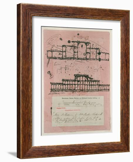 Great Exhibition, 1851: First Sketch for the Building, 1850-Sir Joseph Paxton-Framed Giclee Print