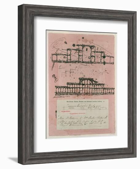 Great Exhibition, 1851: First Sketch for the Building, 1850-Sir Joseph Paxton-Framed Giclee Print