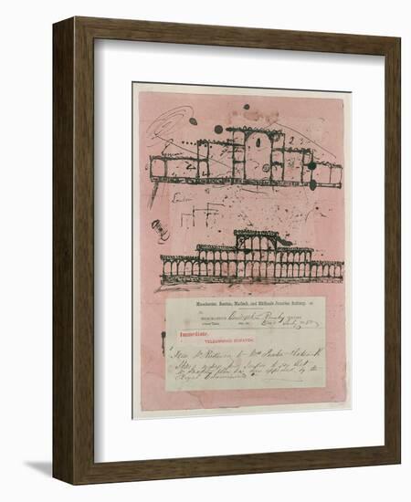 Great Exhibition, 1851: First Sketch for the Building, 1850-Sir Joseph Paxton-Framed Giclee Print