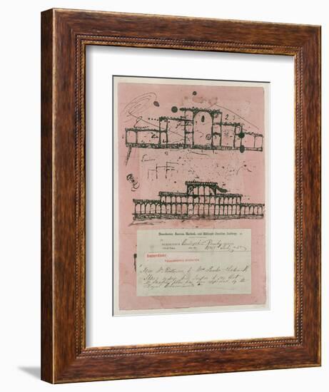 Great Exhibition, 1851: First Sketch for the Building, 1850-Sir Joseph Paxton-Framed Giclee Print