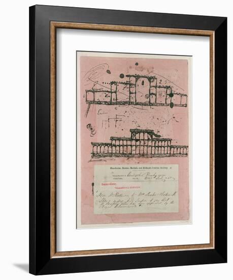 Great Exhibition, 1851: First Sketch for the Building, 1850-Sir Joseph Paxton-Framed Giclee Print