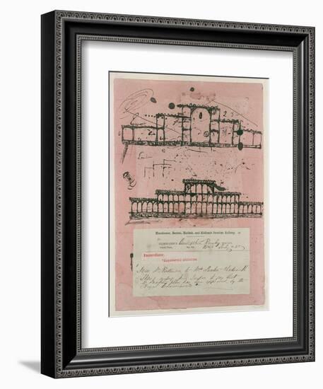 Great Exhibition, 1851: First Sketch for the Building, 1850-Sir Joseph Paxton-Framed Giclee Print