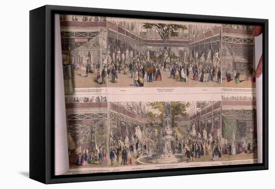 Great Exhibition, Crystal Palace, Hyde Park, London, 1851-Anon-Framed Premier Image Canvas