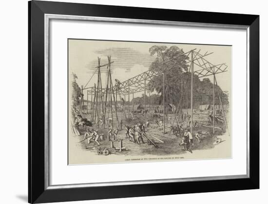 Great Exhibition of 1851, Progress of the Building in Hyde Park-null-Framed Giclee Print