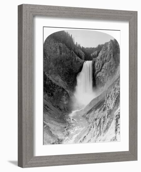 Great Falls of the Yellowstone, 360 feet, c.1883-Frank Jay Haynes-Framed Giclee Print