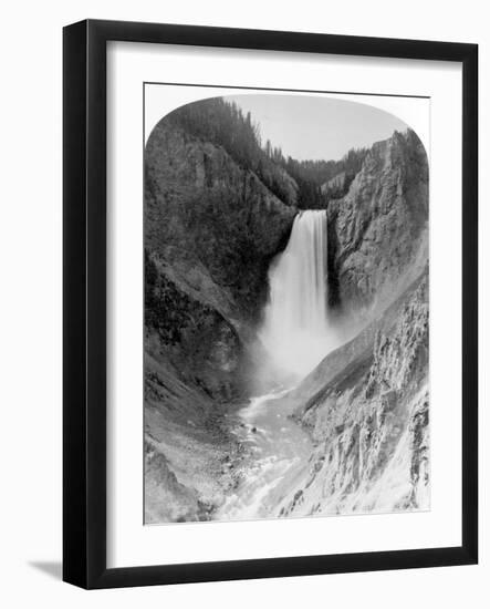 Great Falls of the Yellowstone, 360 feet, c.1883-Frank Jay Haynes-Framed Giclee Print