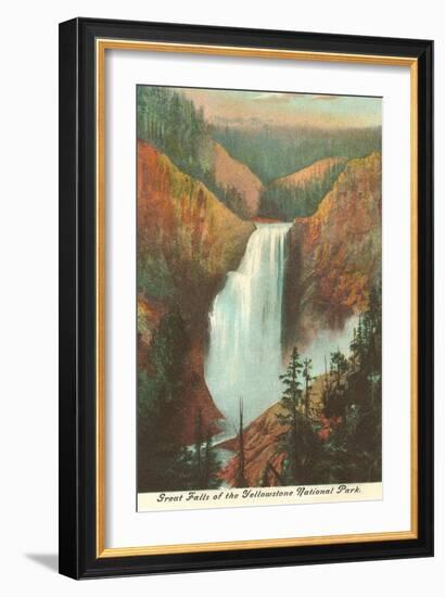 Great Falls, Yellowstone Park, Montana-null-Framed Art Print