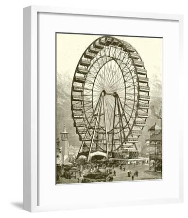 'Great Ferris Wheel at Chicago' Giclee Print - | Art.com