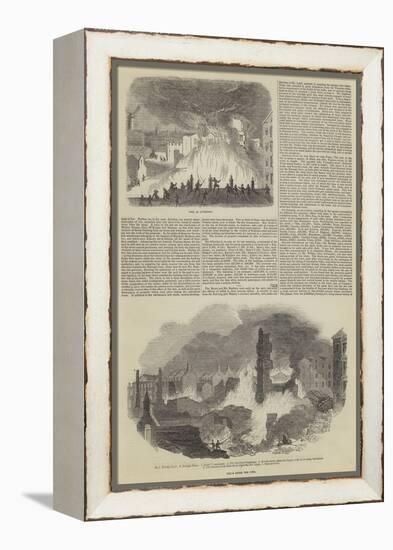 Great Fire and Loss of Life in Liverpool-null-Framed Premier Image Canvas