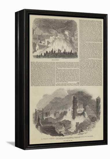 Great Fire and Loss of Life in Liverpool-null-Framed Premier Image Canvas