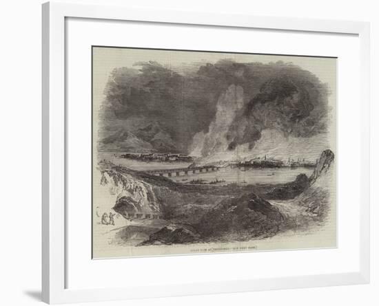 Great Fire at Pittsburgh-null-Framed Giclee Print