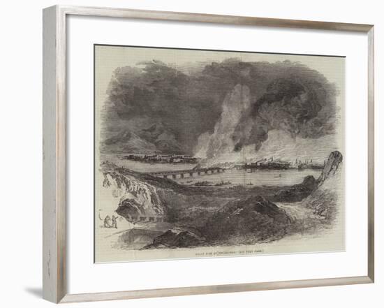 Great Fire at Pittsburgh-null-Framed Giclee Print