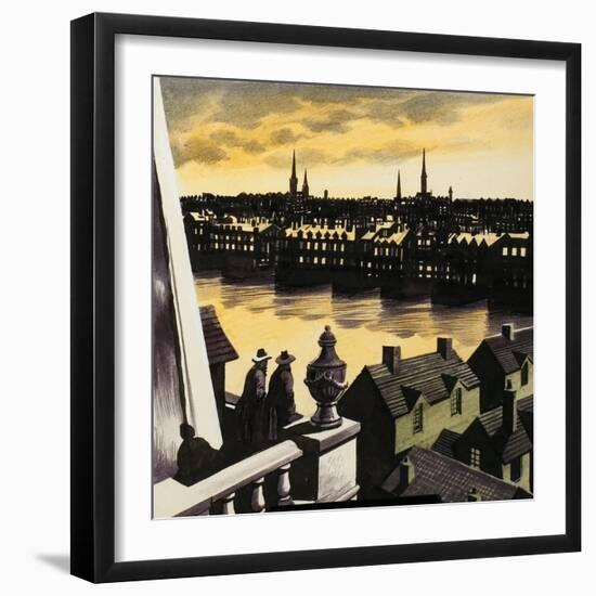 Great Fire of London-Ron Embleton-Framed Giclee Print