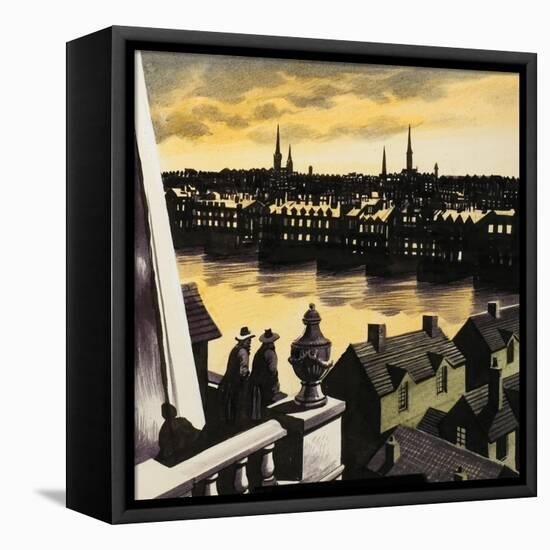 Great Fire of London-Ron Embleton-Framed Premier Image Canvas