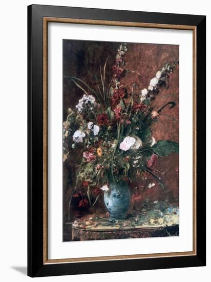 Great Flower Still Life, 1881-Mihaly Munkacsy-Framed Giclee Print