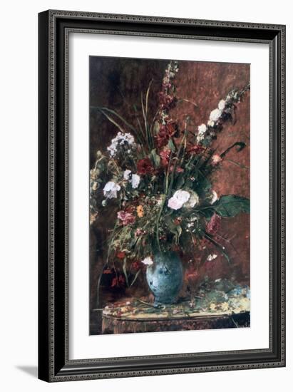 Great Flower Still Life, 1881-Mihaly Munkacsy-Framed Giclee Print