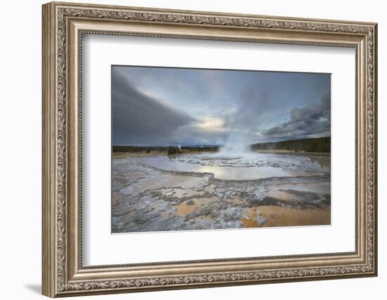 Great Fountain Geyser, Yellowstone National Park.-Alan Majchrowicz-Framed Photographic Print