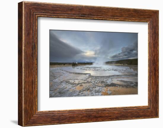 Great Fountain Geyser, Yellowstone National Park.-Alan Majchrowicz-Framed Photographic Print