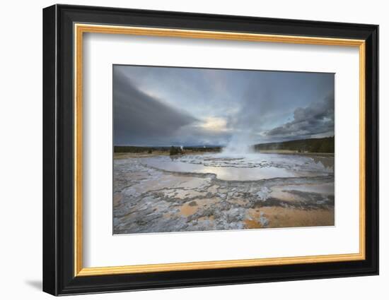 Great Fountain Geyser, Yellowstone National Park.-Alan Majchrowicz-Framed Photographic Print