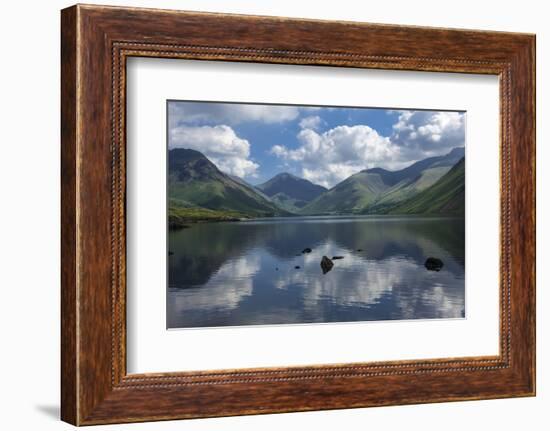 Great Gable, Lingmell, and Yewbarrow, Lake Wastwater, Wasdale-James Emmerson-Framed Photographic Print