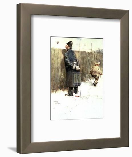 Great Game-Lawson Wood-Framed Art Print