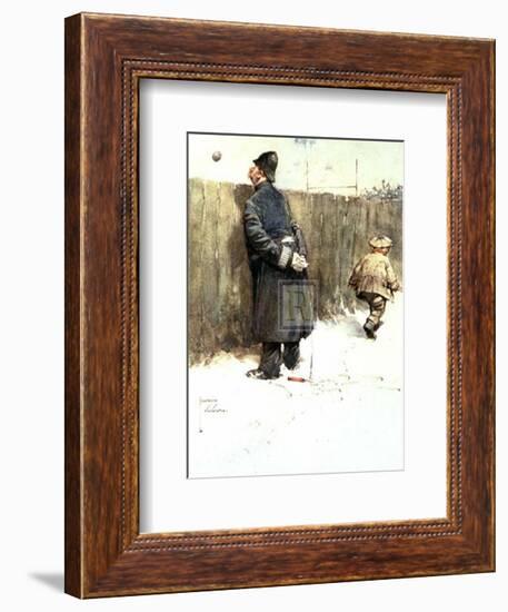 Great Game-Lawson Wood-Framed Art Print