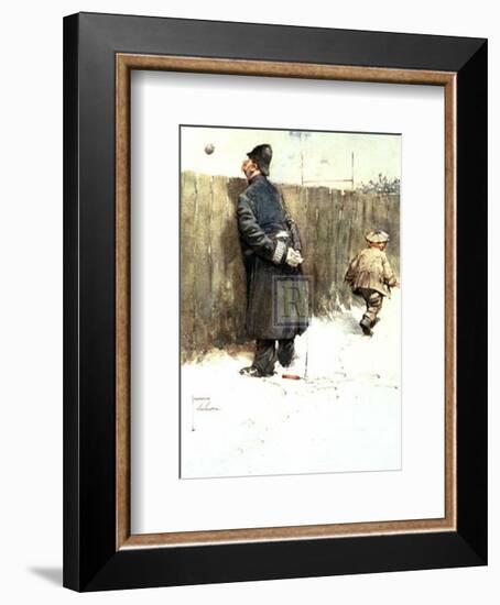 Great Game-Lawson Wood-Framed Art Print