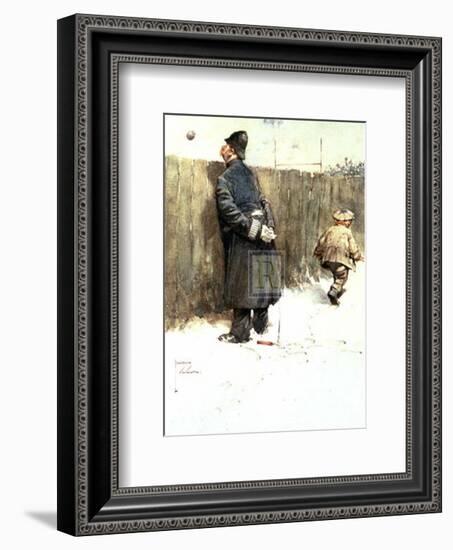 Great Game-Lawson Wood-Framed Art Print