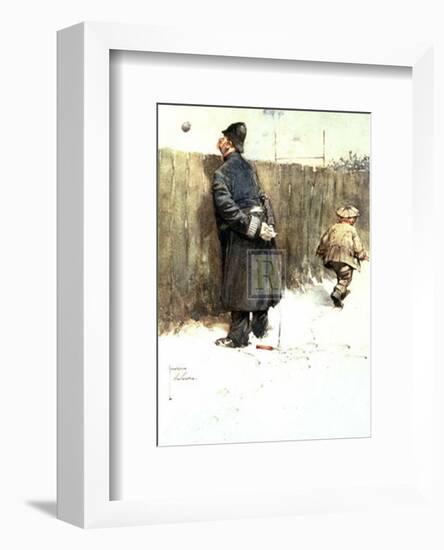 Great Game-Lawson Wood-Framed Art Print