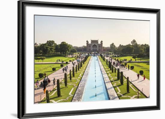 Great Gate (Darwaza-i rauza), the main entrance to the Taj Mahal, UNESCO World Heritage Site, Agra,-Matthew Williams-Ellis-Framed Photographic Print