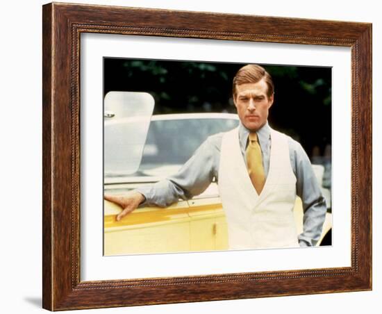 Great Gatsby, Robert Redford, 1974-null-Framed Photo