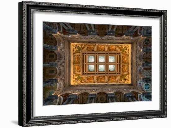 Great Hall Ceiling Library Of Congress-Steve Gadomski-Framed Photographic Print