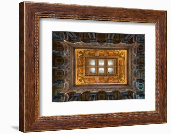 Great Hall Ceiling Library Of Congress-Steve Gadomski-Framed Photographic Print