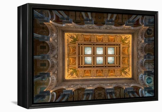 Great Hall Ceiling Library Of Congress-Steve Gadomski-Framed Premier Image Canvas