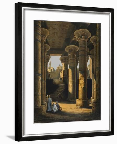 Great Hall of Columns of Temple of Esneh-null-Framed Giclee Print