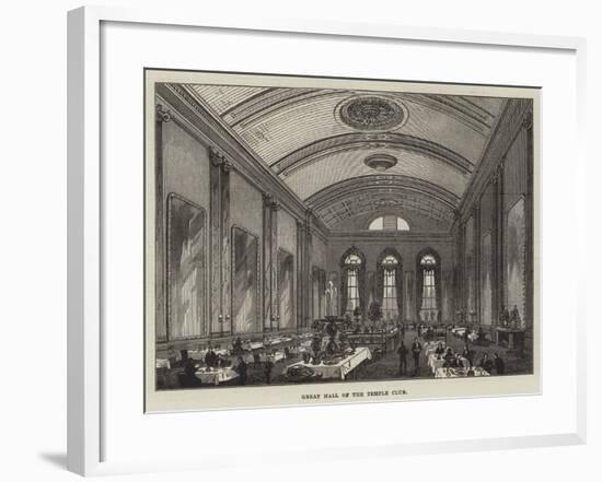 Great Hall of the Temple Club-Frank Watkins-Framed Giclee Print